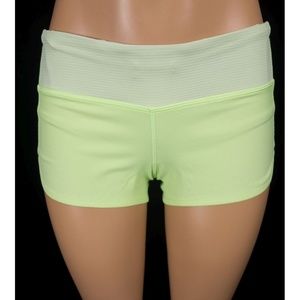 LULULEMON Run Speed Short 4 S Mint Green Striped